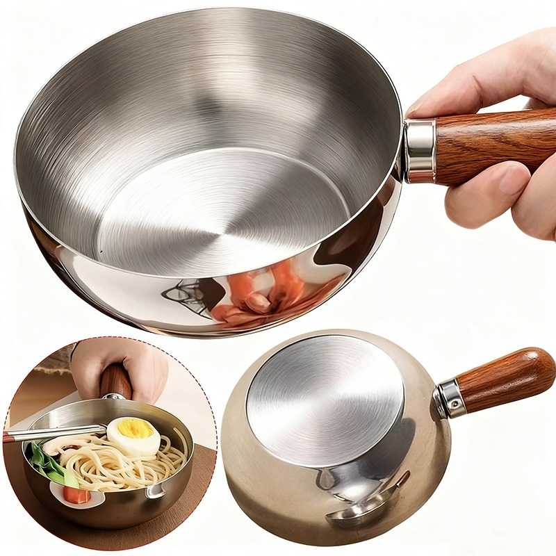 Kitchen Baking Bowls - Panela de Aço Inoxidável com Cabo