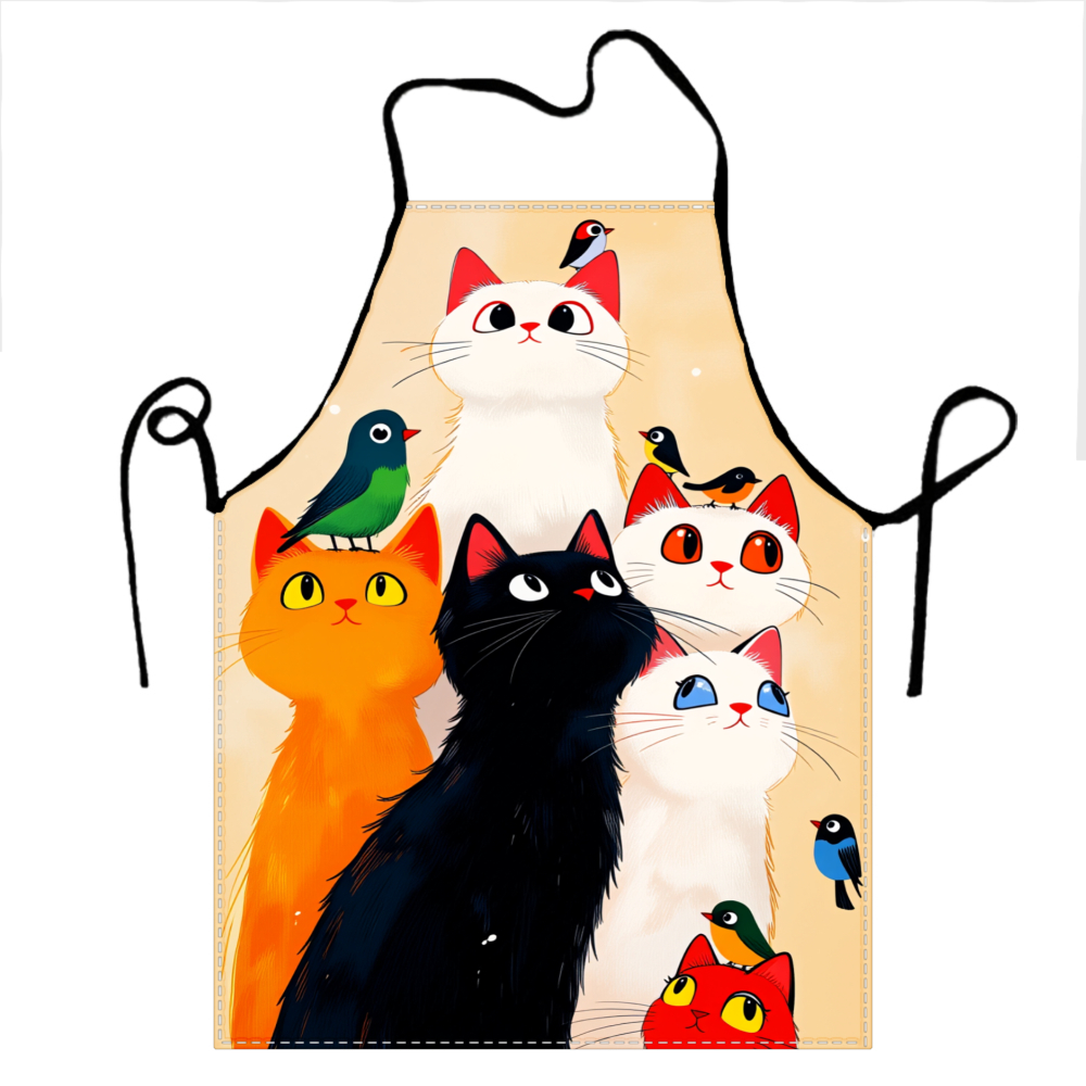 Kitchen Baking Gift Ideas - Avental com estampa de gatos e