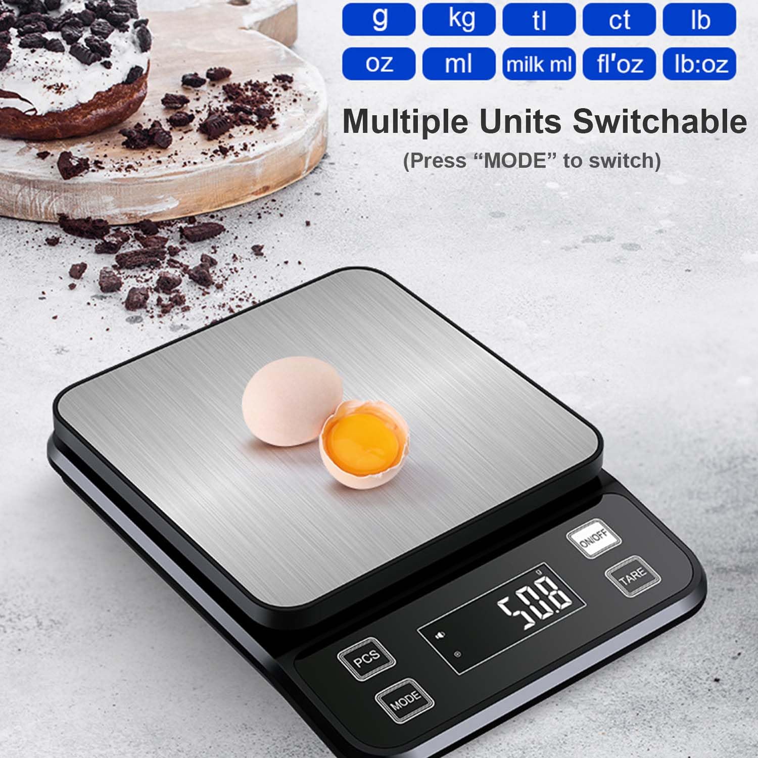 Kitchen Scale Precise - Balança Digital de Cozinha à Prova