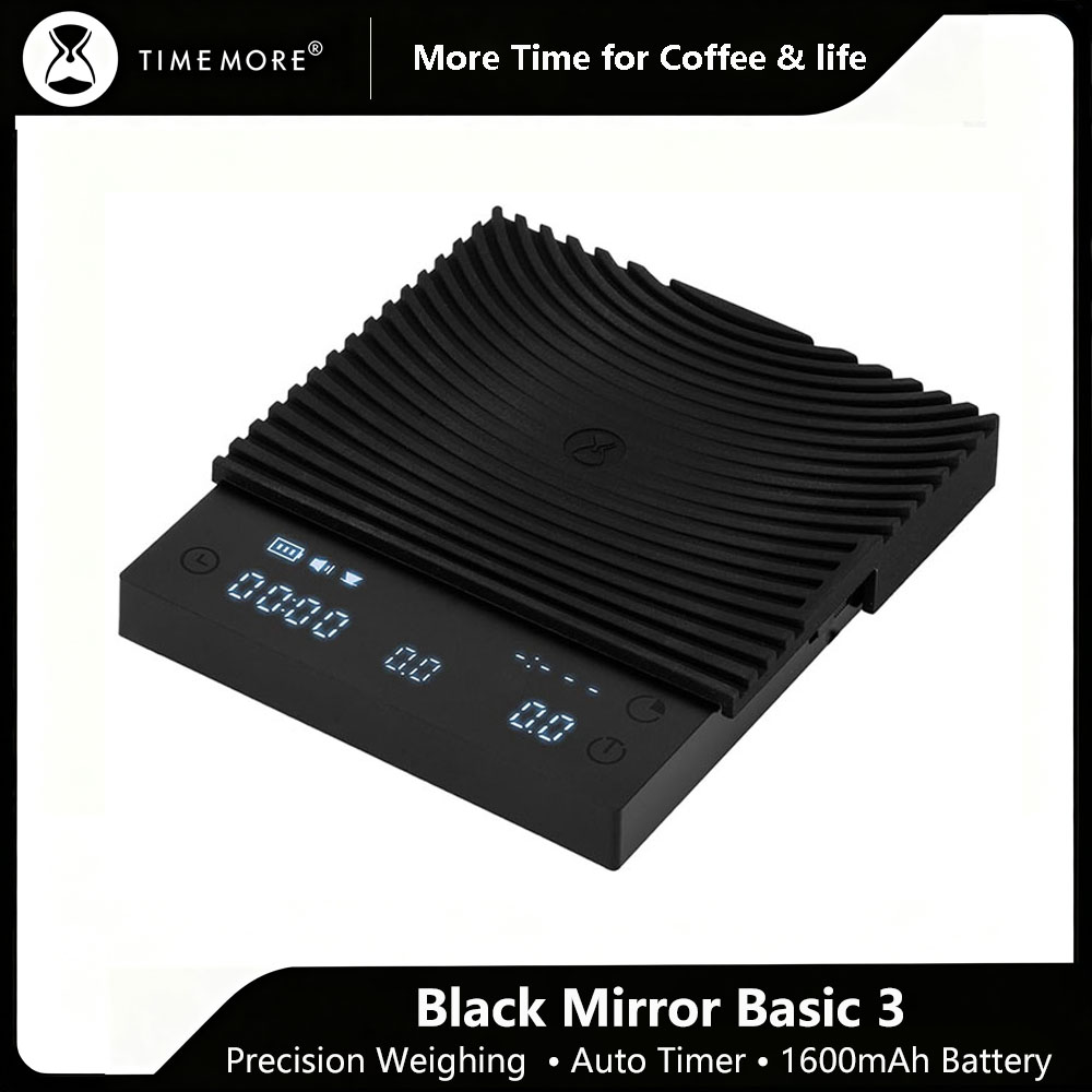 Kitchen Scale Precise - Timemore espelho preto mini 0.1g precisão