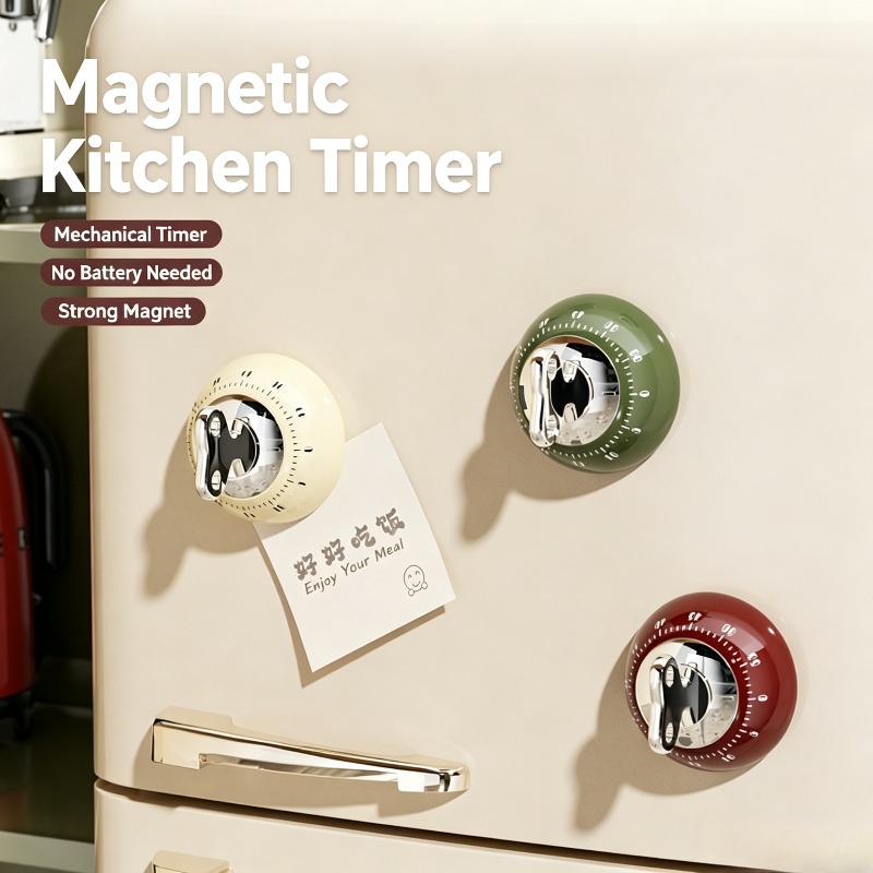 Kitchen Baking Timer - Temporizador de Cozinha Magnético Mecânico, Temporizador