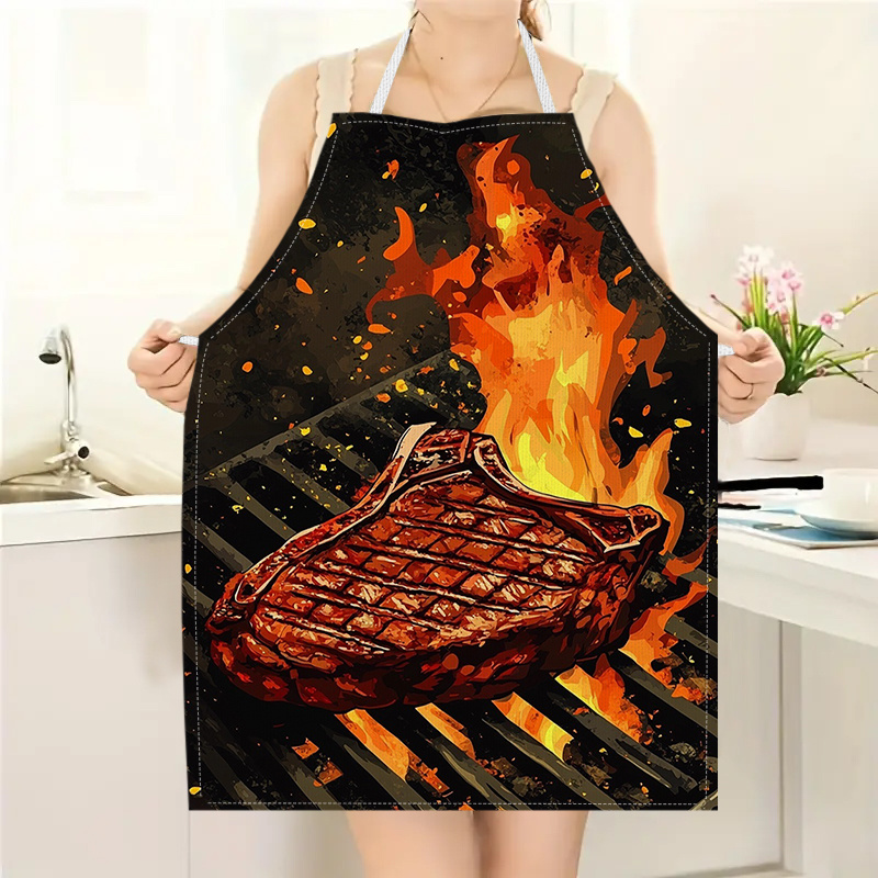 Kitchen Baking Gift Ideas - Avental de Churrasco com Estampa de