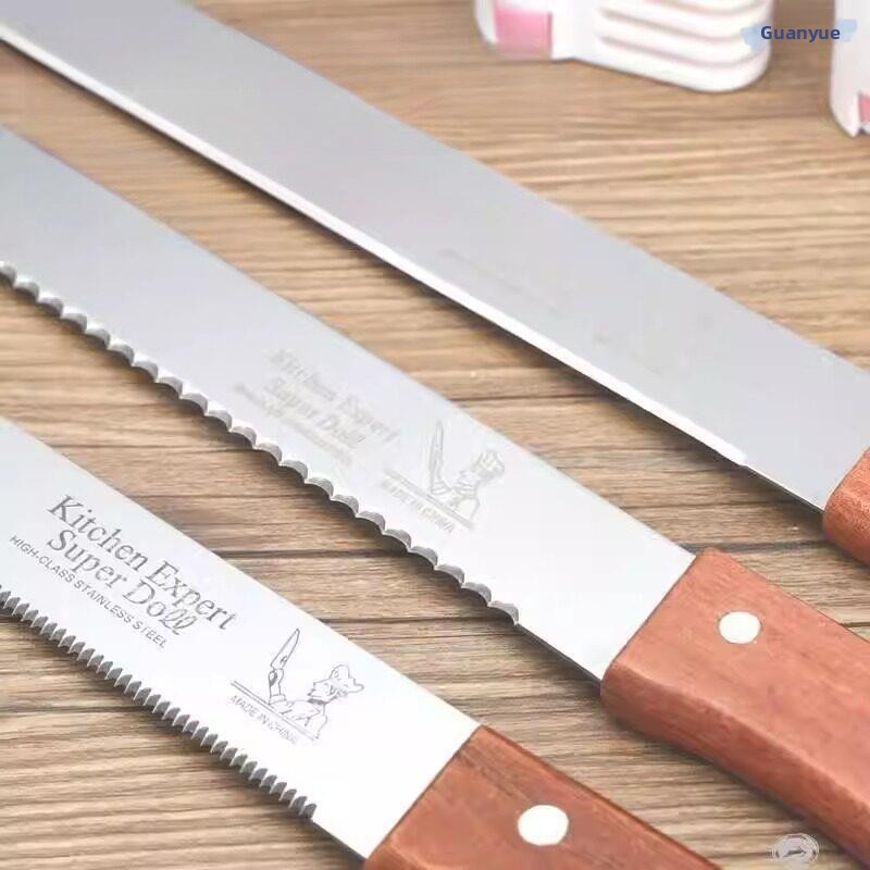 Kitchen And Baking Equipment - Faca de Aço Inoxidável com Dentes