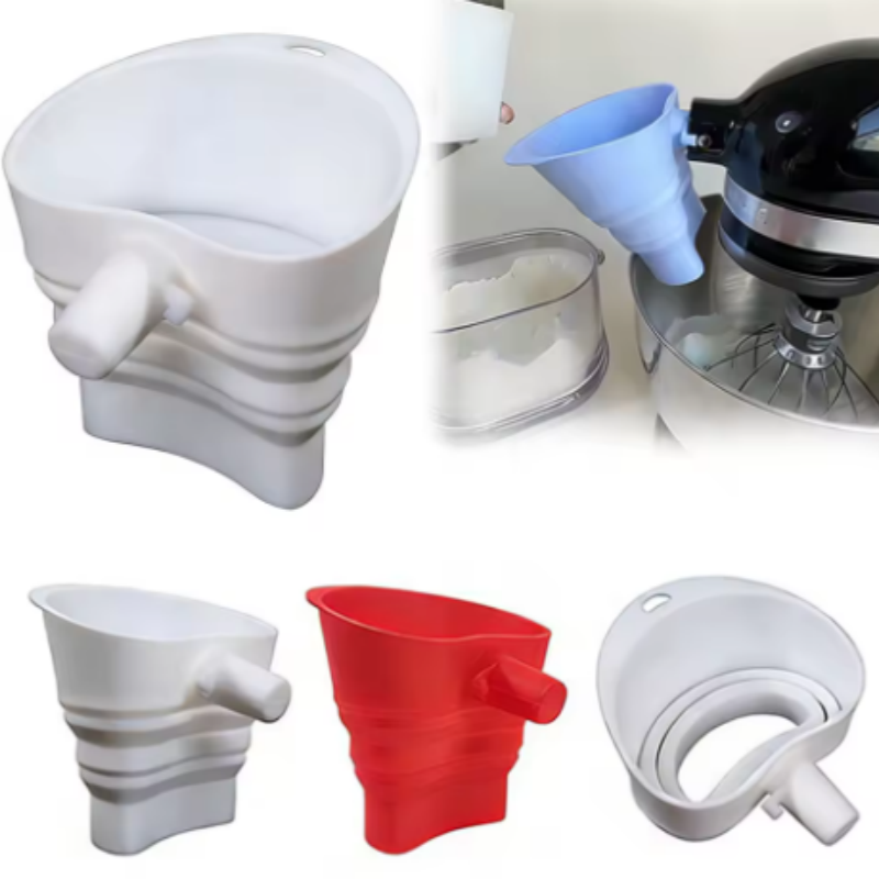 Kitchen Baking Aid - 1/3 peças de Funil de Silicone