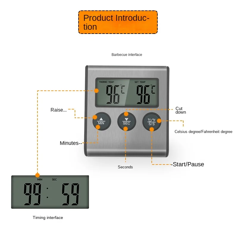 Tp700 digital remoto sem fio a - Kitchen Baking Timer avaliação e preço