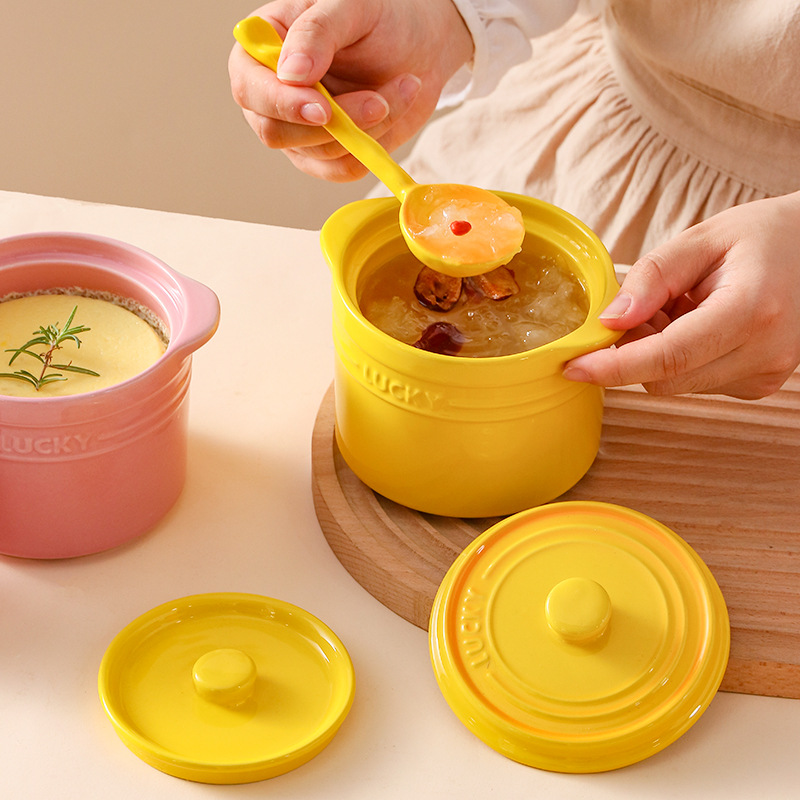 Tigela de cerâmica com tampa d - Kitchen Baking Bowls avaliação e preço