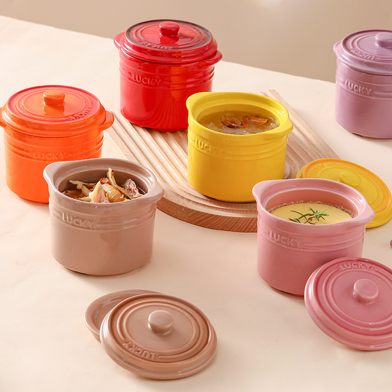 Tigela de cerâmica com tampa d - Kitchen Baking Bowls avaliação e preço