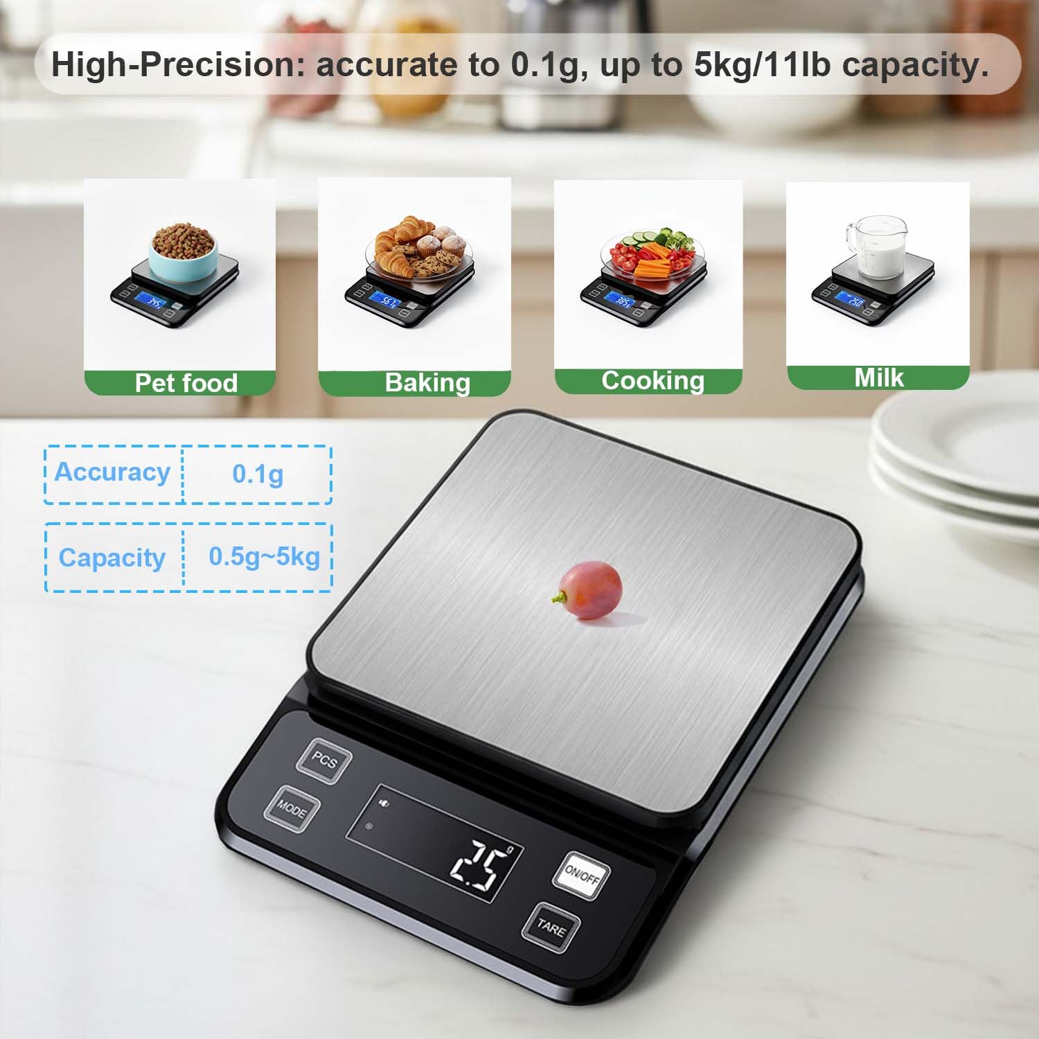 Balança Digital de Cozinha à P - Kitchen Scale Precise avaliação e preço