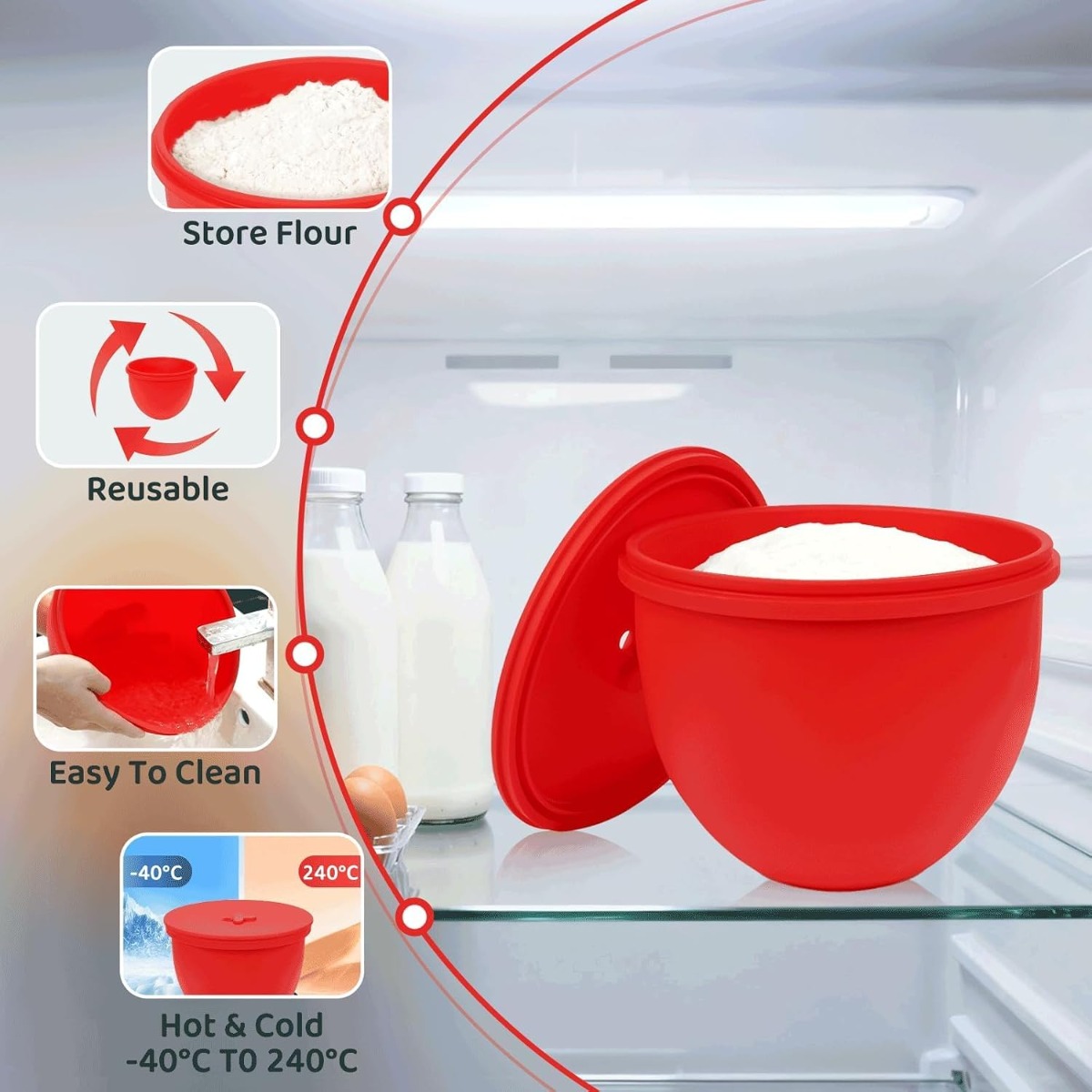 Tampa de Silicone para Batedei - Kitchen Baking Aid avaliação e preço
