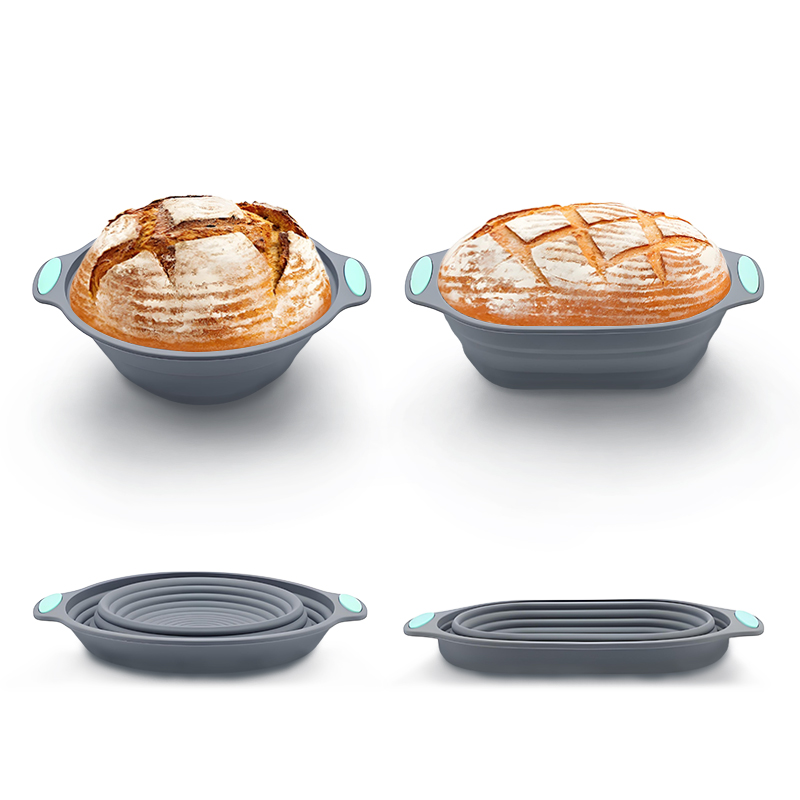 1PC Cesto de Silicone Dobrável - Kitchen Baking Bowls avaliação e preço