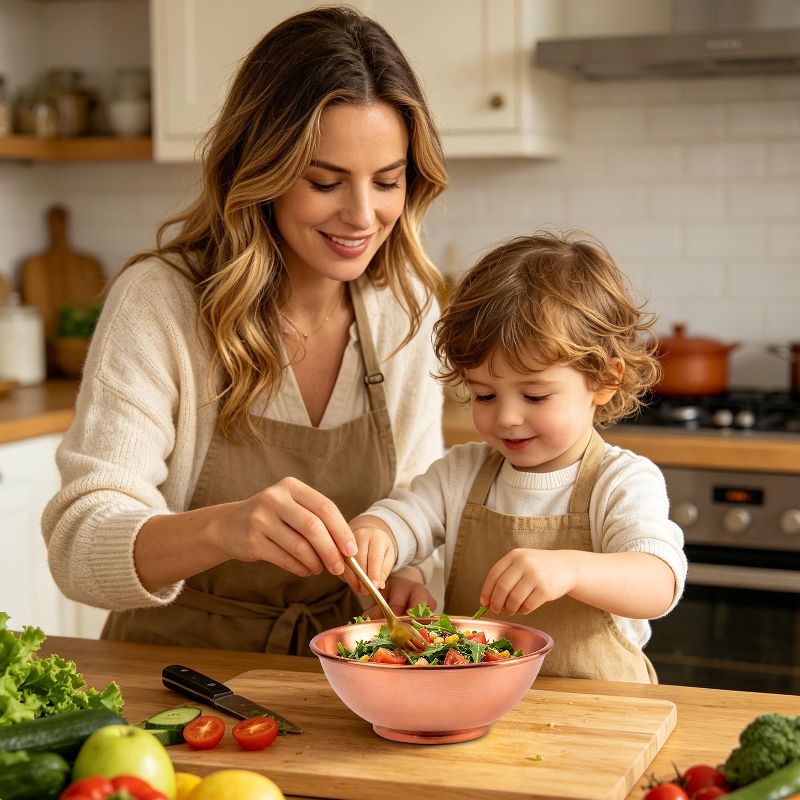 Tigela de Cobre Grande para Ar - Kitchen Baking Bowls avaliação e preço