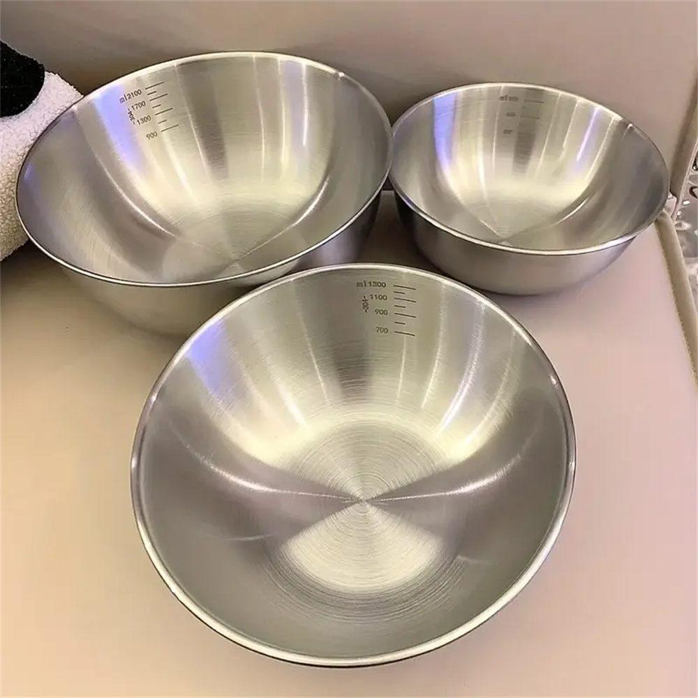 Conjunto de 1-3 Tigelas de Aço - Kitchen Baking Bowls avaliação e preço