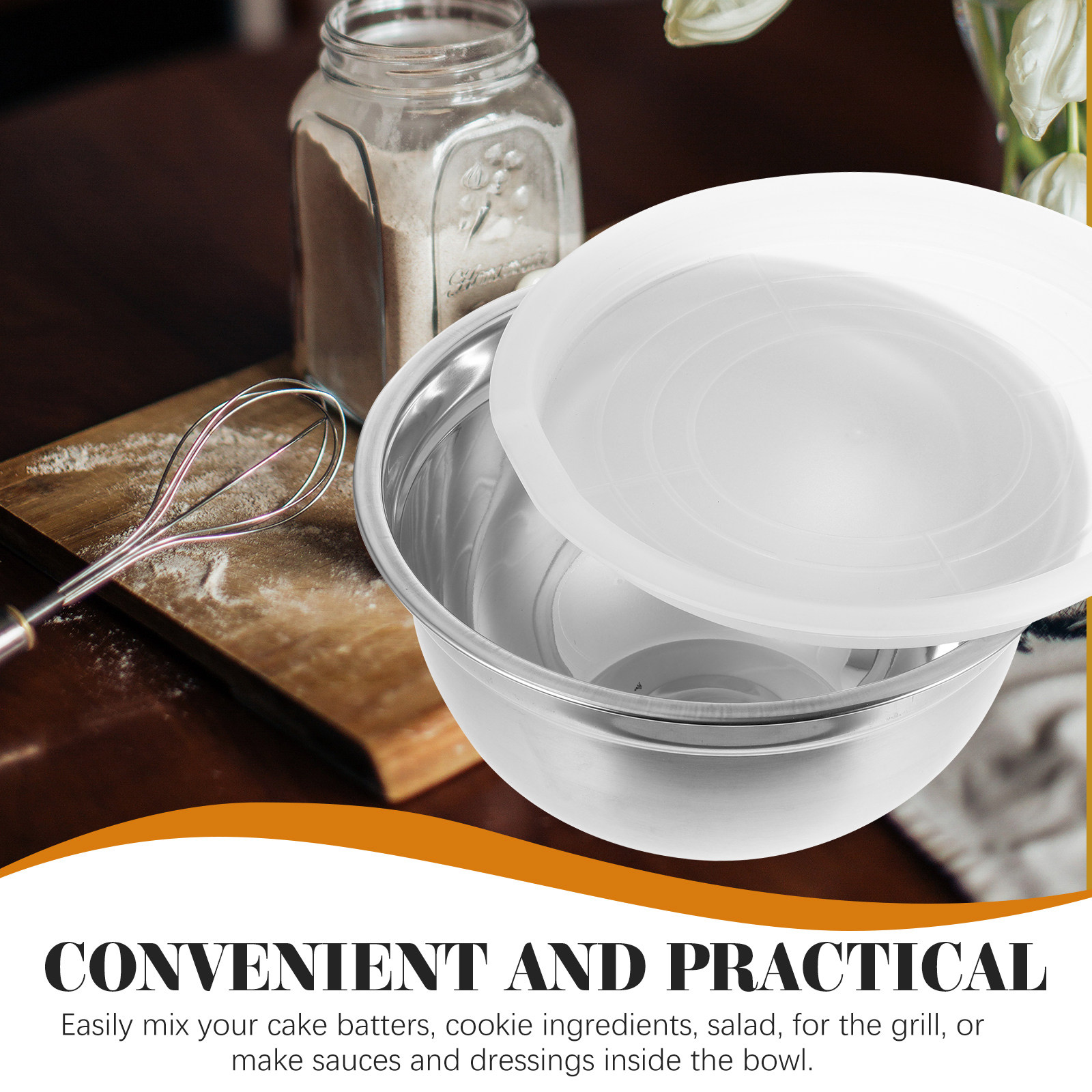 Tigela de Mistura em Aço Inoxi - Kitchen Baking Bowls avaliação e preço
