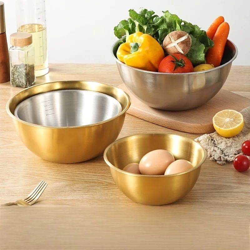 Conjunto de 3 Tigelas de Aço I - Kitchen Baking Bowls avaliação e preço