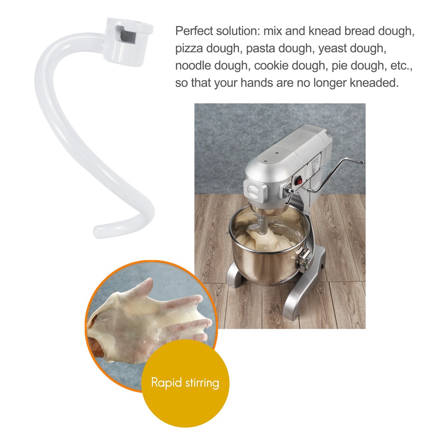 Gancho Espiral AEE6 para Bated - Kitchen Baking Aid avaliação e preço